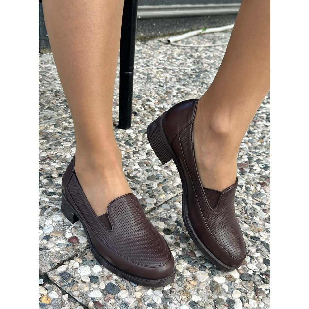 Kahve Düz Taban Loafer