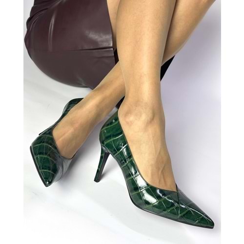 27-9245 - YEŞİL KROKO - 40 - 27-9245-YEŞİL KROKO-40