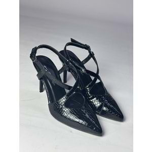 21-9520 - SİYAH KROKO - 36 - 21-9520-SİYAH KROKO-36