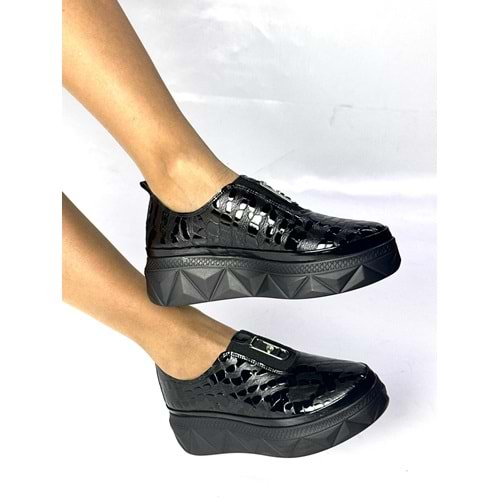 27-628 - SİYAH KROKO - 36 - 27-628-SİYAH KROKO-36